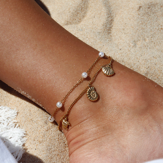 Bracelet cheville Azur